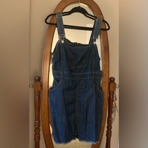 Overall Dress with fringe on the bottom